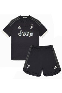 Juventus Jalkapallovaatteet Lasten Kolmas peliasu 2023-24 Lyhythihainen (+ Lyhyet housut)